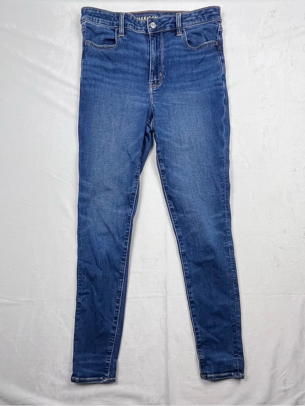 American Eagle Stretch Super High Rise Skinny Jegging Jeans Size 8 Long